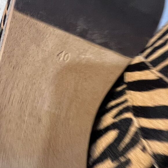 Silent D Georgia Clogs Size 40 Cow Hair Animal Print - Picture 10 of 10